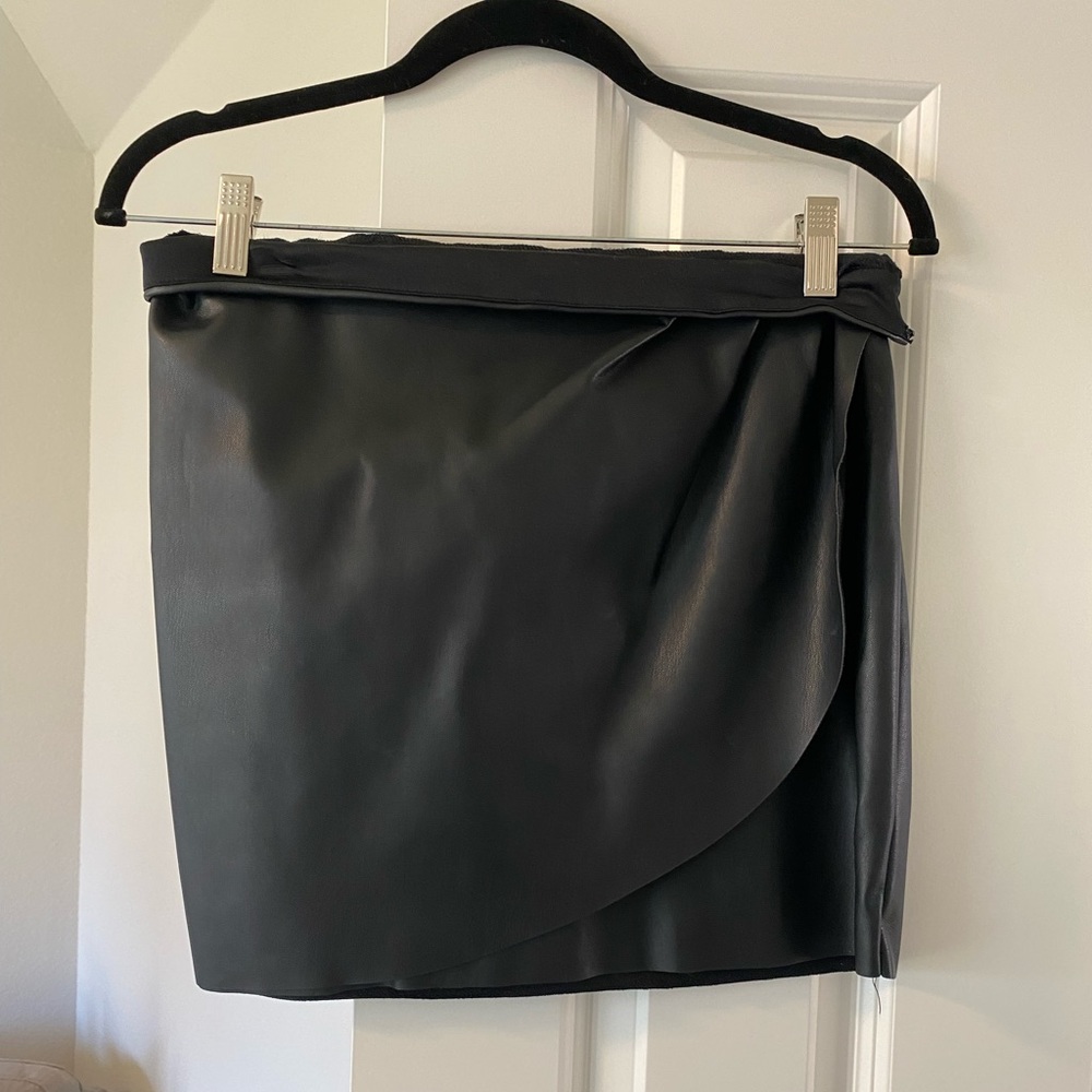 Express Leather Skirt